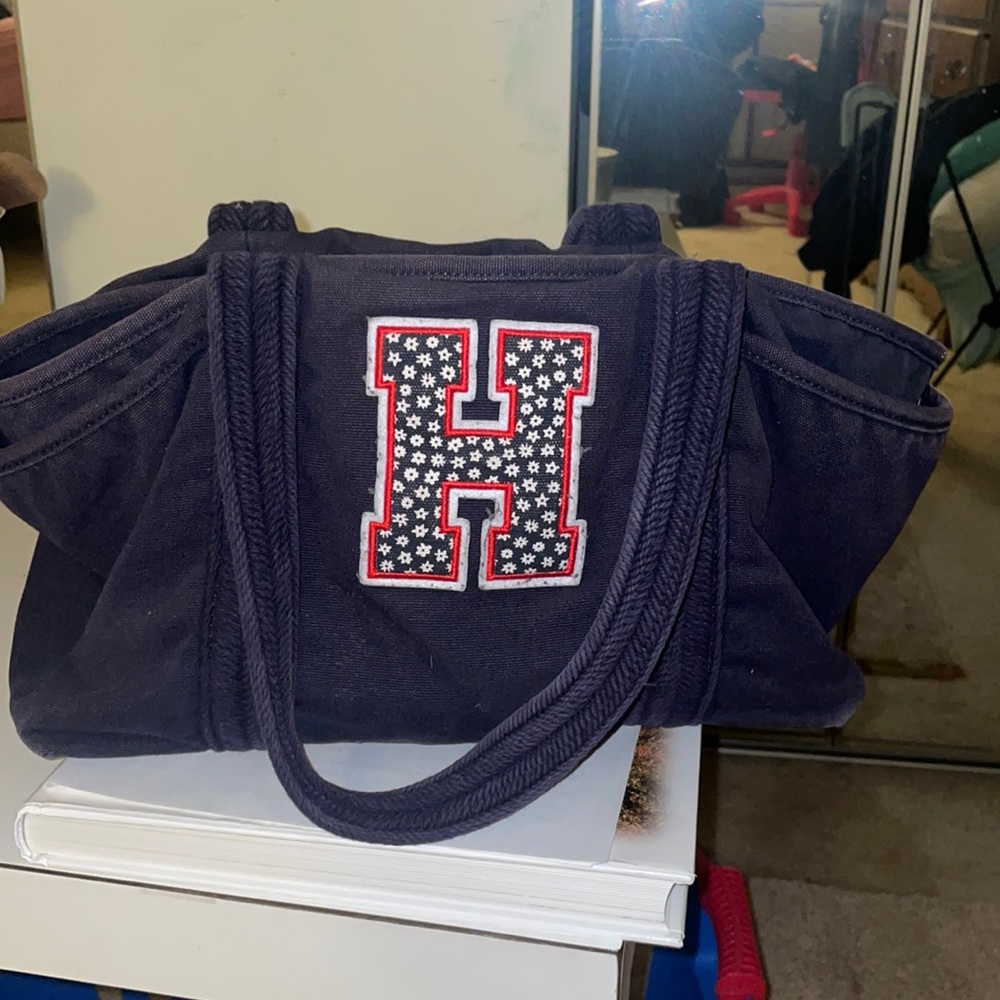 Canvas tommy hilfiger tote